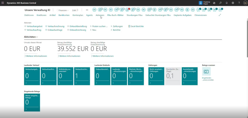 Screenshot unserer Lösung